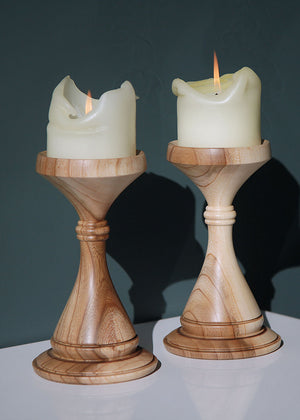 Candle Holder Venice - Elm wood