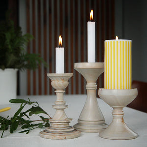 Candle Holder Florence and Venice - grey wash