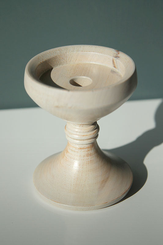 Candle Holder Venice - grey wash